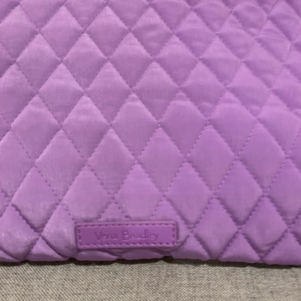 NWT vera bradley grand traveler duffel bag mokara orchid lilac lavender purple - Picture 3 of 9